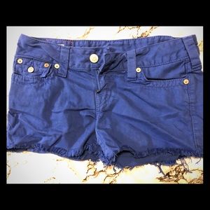 Royal Blue True Religion Jean Shorts Size 29